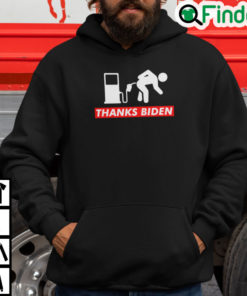 Funny Bumper Sticker Thanks Biden Hoodie