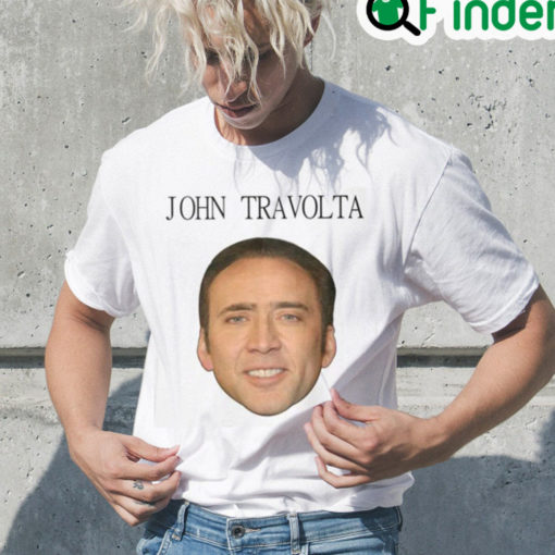 Funny Nicolas Cage Ryan Reynolds John Travolta Shirt