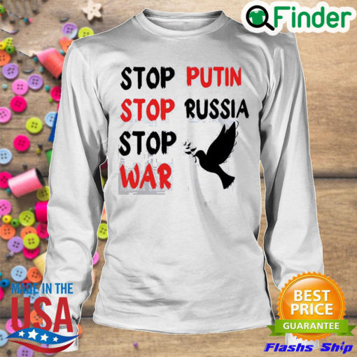 Funny stop Putin Stop Russia Stop War Support Ukraine Sweatshirt