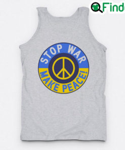 Funny stop War Make Peace Hippie Ukraine Ukraine Strong Tank Top