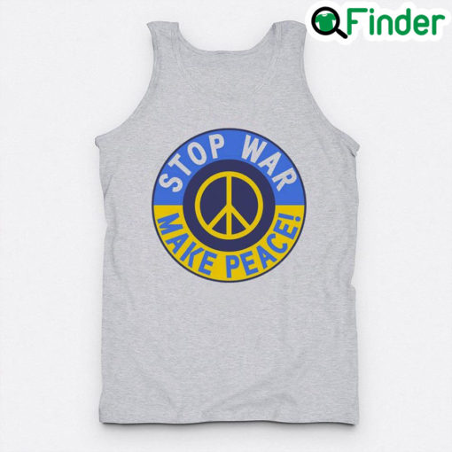 Funny stop War Make Peace Hippie Ukraine Ukraine Strong Tank Top