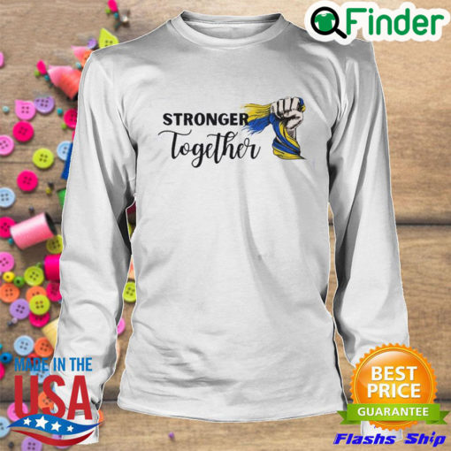 Funny stronger Together I Stand With Ukraine Peace Ukraine Sweatshirt