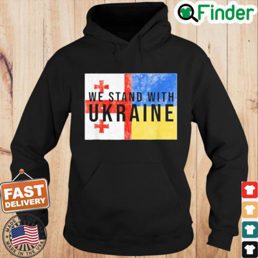 Georgian Ukrainian We Stand With Ukraine Hoodie