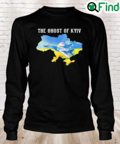 Ghost of Kyiv Support Ukraine I Stand With Ukraine Lover Peace Ukraine Long Sleeve