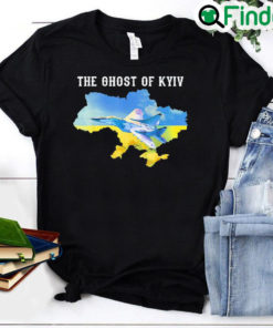 Ghost of Kyiv Support Ukraine I Stand With Ukraine Lover Peace Ukraine T Shirt