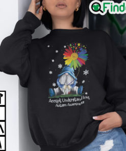 Gnome Accept Understand Love Autism Awareness Sweatshirt