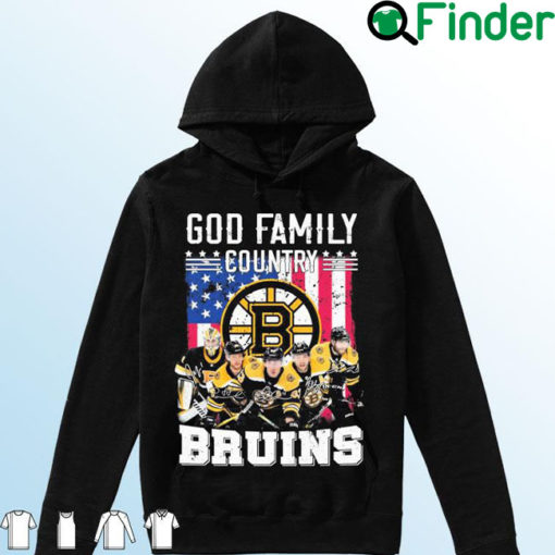 God Family Country Boston Bruins 2022 Signature Hoodie