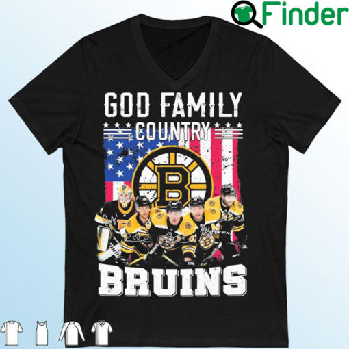 God Family Country Boston Bruins 2022 Signature Shirt