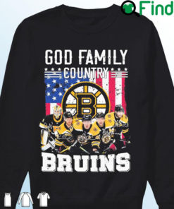 God Family Country Boston Bruins 2022 Signature Sweatshirt