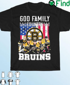 God Family Country Boston Bruins 2022 Signature T shirt