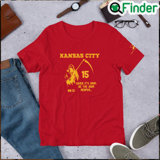 Grim Reaper Chiefs Football Man Cave Patrick Mahomes T Shirt