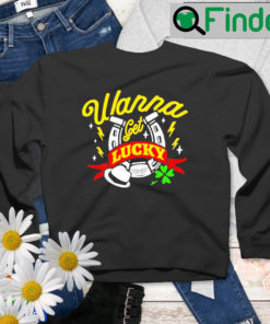 Happy Corbin And Madcap Moss Wanna Get Lucky Shamrock St Patricks Day Sweatshirt