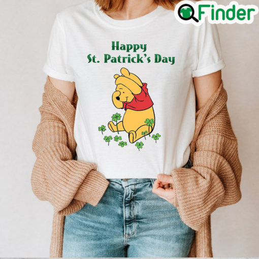 Happy St Patricks Pooh Winnie Family Matching T Shirt