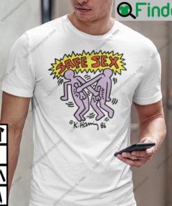 Harry Styles Keith Haring Safe Sex T Shirt