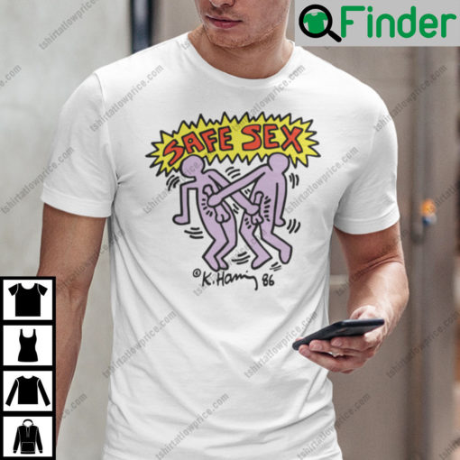 Harry Styles Keith Haring Safe Sex T Shirt