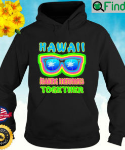 Hawaii Memories Tropic Palm Sunglasses Beach Island Vacation Hoodie