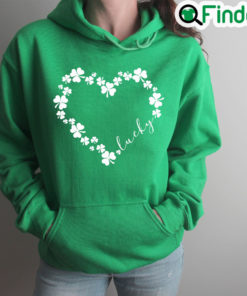 Heart Shamrock Love Clover St Patricks Day Shirt