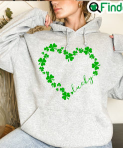 Heart Shamrock Love Clover St Patricks Day T Shirt