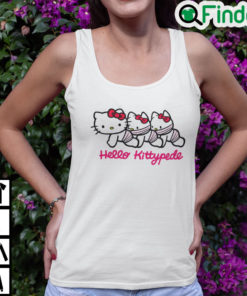Hello Kittypede The Human Centipede Tank Top