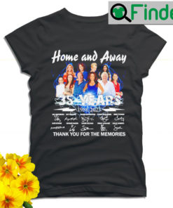 Home and Away 35 years 1988 2023 signatures thank you for the memories nice T shirt