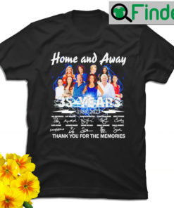 Home and Away 35 years 1988 2023 signatures thank you for the memories nice shirt