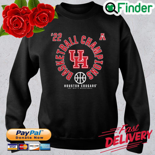 Houston Cougars 2022 basketball Champions AAC men s basketball sweatshirt