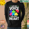 I Am His Voice He Is My Heart Shirts Puzzle Autism Awareness Shirt