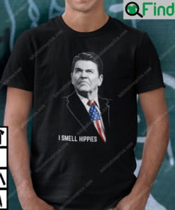 I Smell Hippies Ronald Reagan Shirt