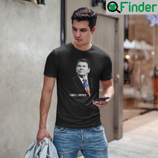 I Smell Hippies Ronald Reagan T Shirt