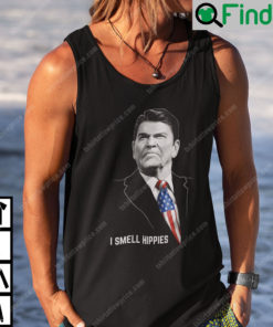 I Smell Hippies Ronald Reagan Tank Top