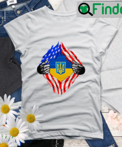 I Stand With Ukraine Flag Emblem Map Patriot Shirt