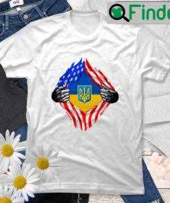 I Stand With Ukraine Flag Emblem Map Patriot T Shirt