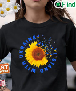 I Stand With Ukraine Jewish Pray For Ukraine Support Free Ukraine T Shirt