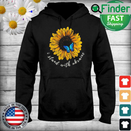 I Stand With Ukraine Sunflower Hoodie