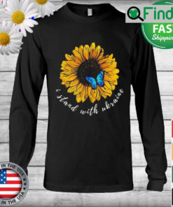 I Stand With Ukraine Sunflower Long Sleeve