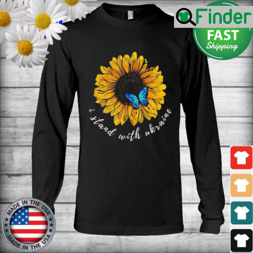 I Stand With Ukraine Sunflower Long Sleeve