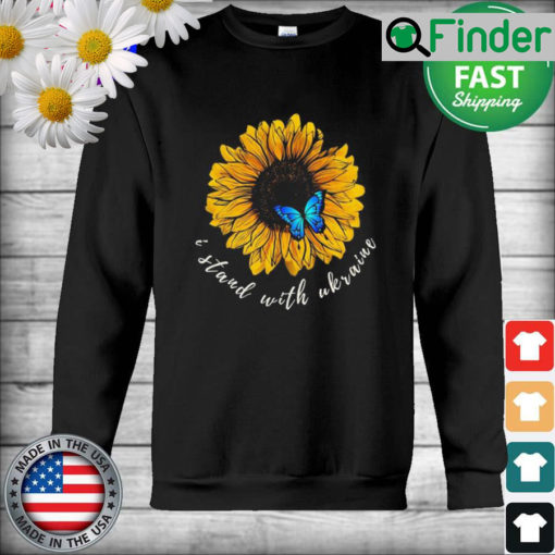 I Stand With Ukraine Sunflower Sweatshirt