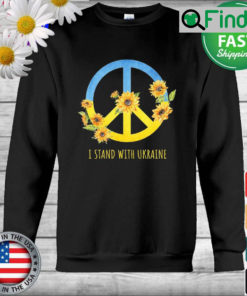 I Stand With Ukraine Sunflower Ukraine Sweatshirt 1