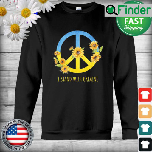 I Stand With Ukraine Sunflower Ukraine Sweatshirt 1