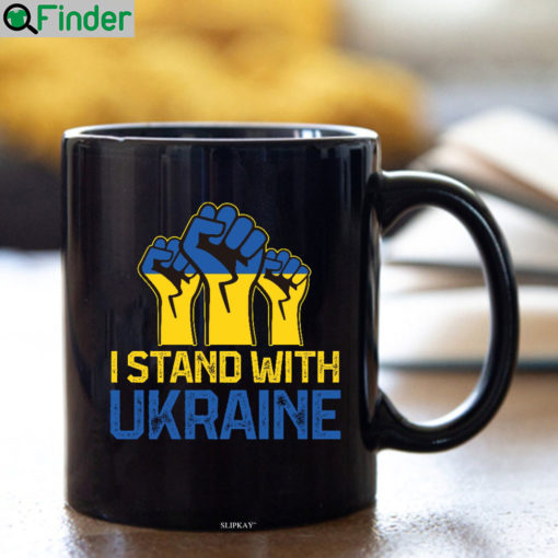 I Stand With Ukraine Support Hand Mug