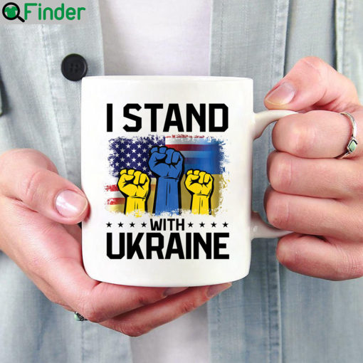 I Stand With Ukraine Support Ukrainian Mug