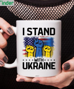 I Stand With Ukraine Support Ukrainian No War Mug