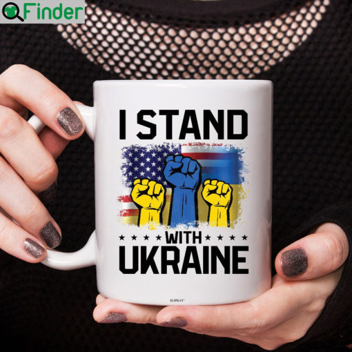 I Stand With Ukraine Support Ukrainian No War Mug