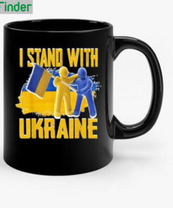 I Stand With Ukraine Ukrainian Flag Clay Support Ukraine Mug