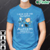 I Wear Blue For My Nephew Autism Awareness Charlie And Snoopy Shirt