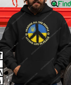 Imagine All The People Living Life In Peace Hoodie