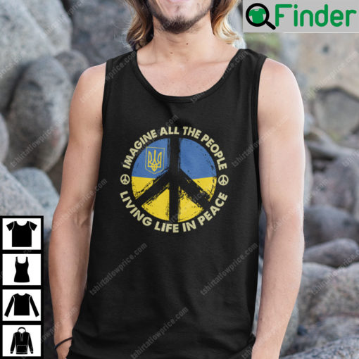 Imagine All The People Living Life In Peace Tank Top