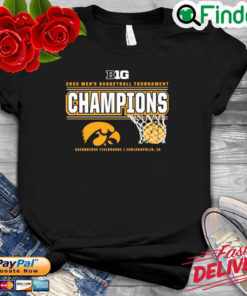 Iowa Hawkeyes 2022 Big Ten Mens Basketball Tournament Champions Shirt