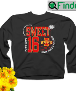 Iowa State Cyclones March Madness 2022 NCAA Mens Basketball Sweet 16 the road to New Orleans sweatshirt