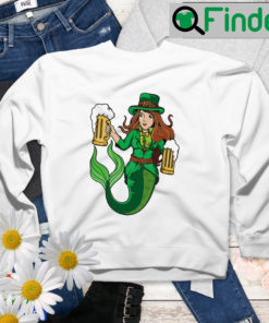 Irish Mermaid Women Leprechaun St Patricks Day Sweatshirt